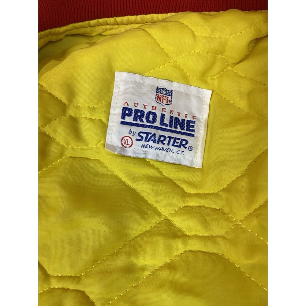 Vintage Kansas City Chiefs Mens XL NFL Red Satin Pro Line Starter Jacket - Picture 15 of 15